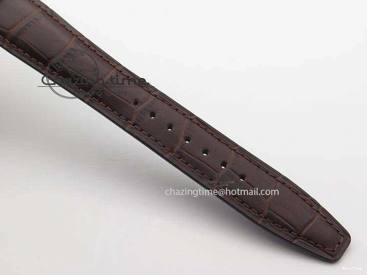 MIROTIME 0822 Cozy Pilot Chrono SS IW387802 V6F 1:1 Best Edition On Brown Leather Strap A 7323